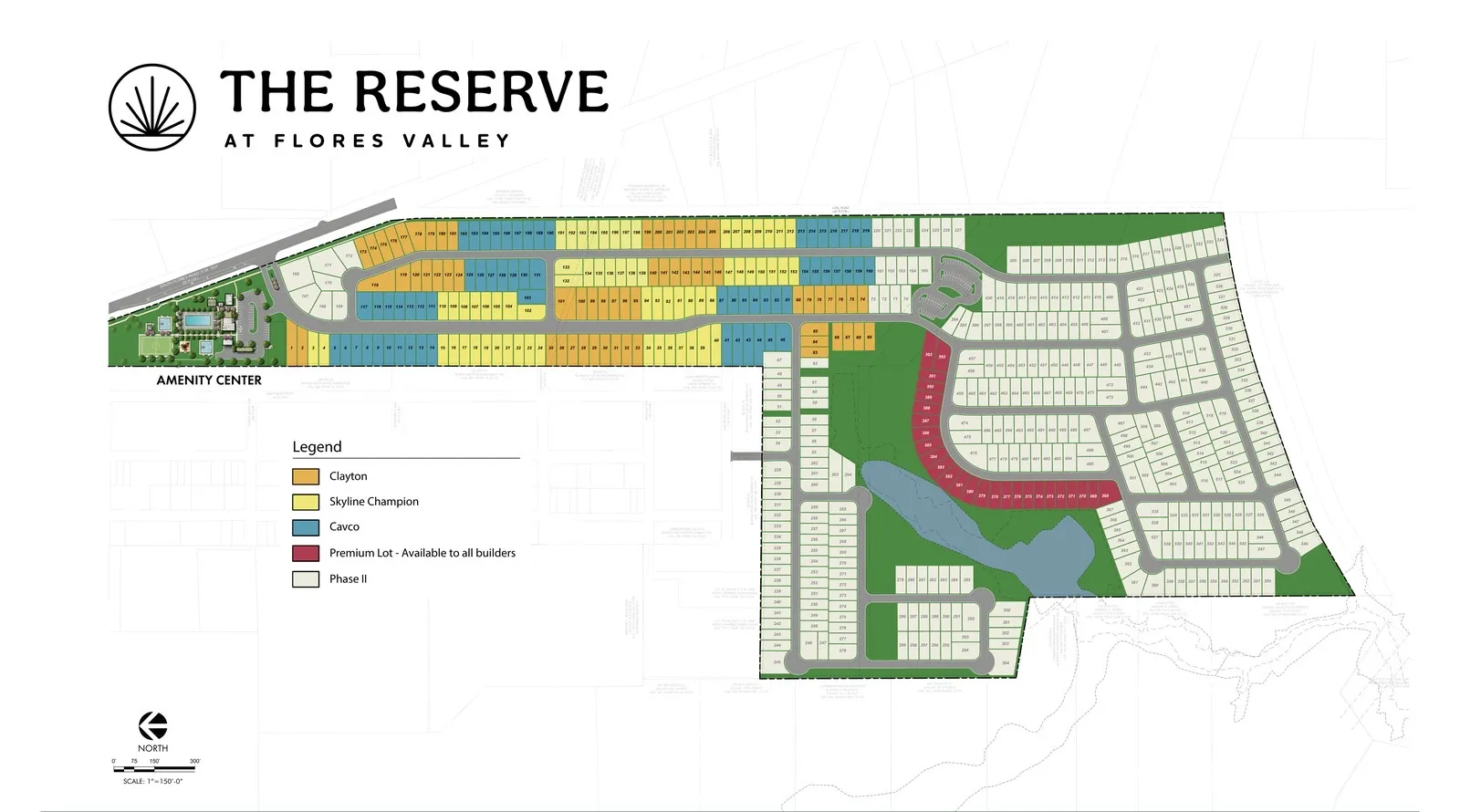 The Reserve at Flores Valley lot plan