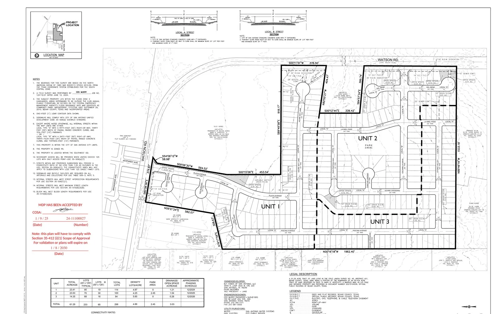 Project Watson site layout